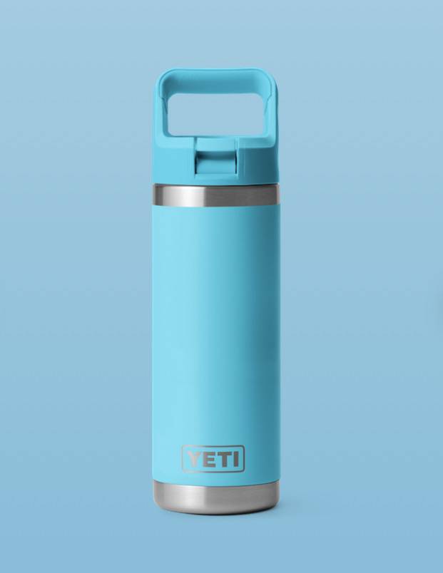 18 OZ WATER BOTTLE WITH COLOR-MATCHED STRAW CAP