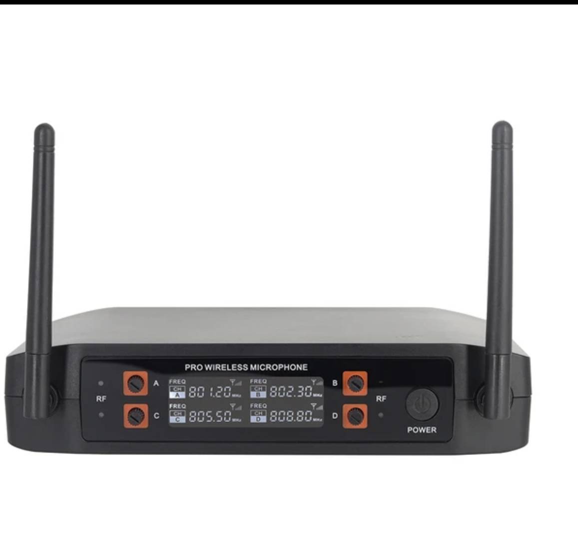 Professional wireless microphone UHF 8-channel handheld collar clip, conference microphone karaoke,