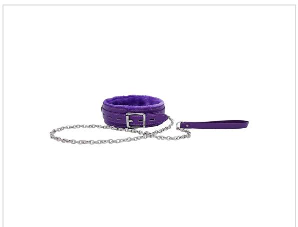 Purple Collar For Women Neck Restraints Kit To Sexy Slave Frisky Beginner Collar